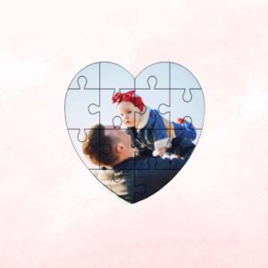 Puzzle a cuore personalizzabile