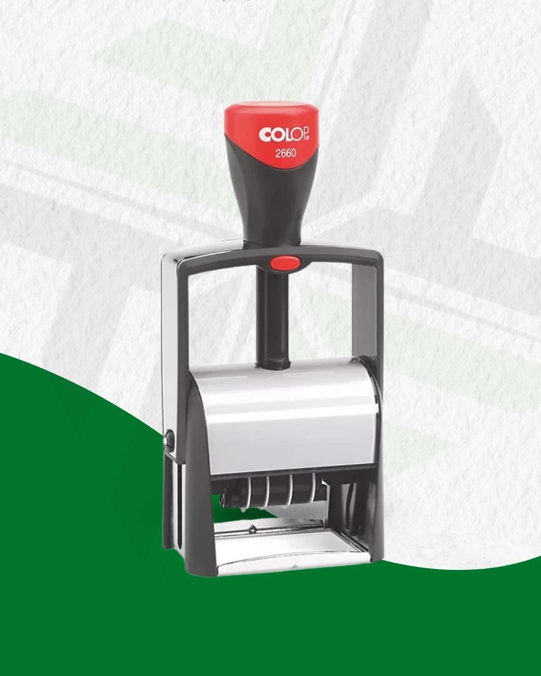 Timbro COLOP autoinchiostrante con datario 2660