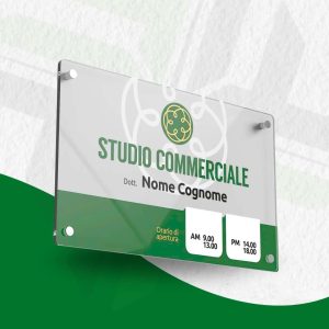 Tebelle in Plexiglass personalizzabili
