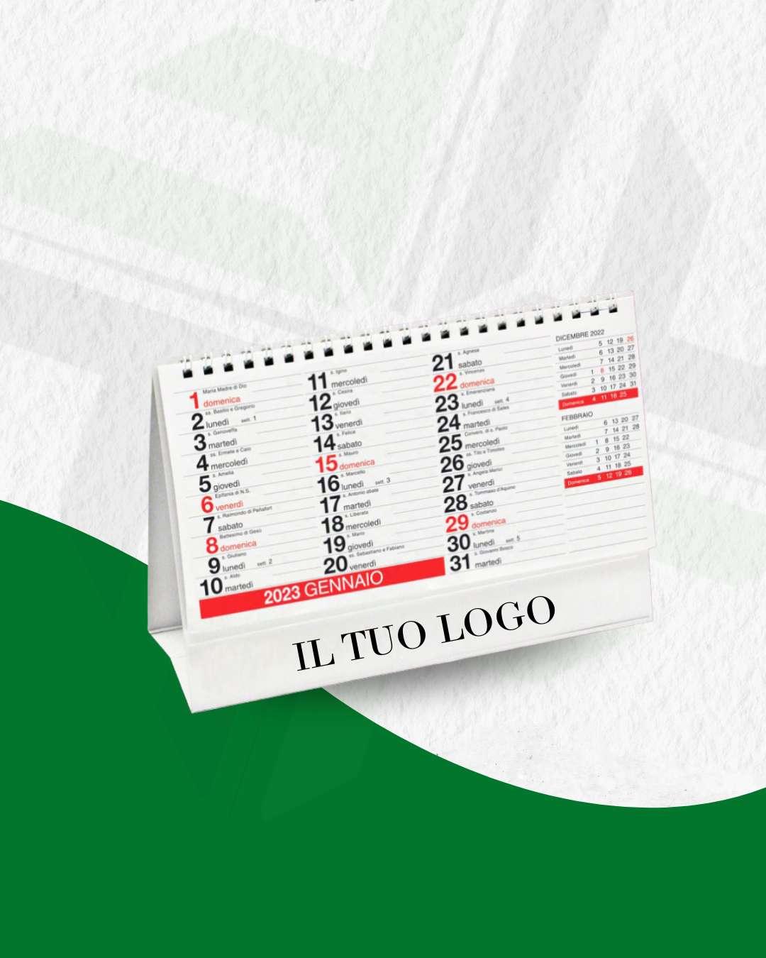 Calendari da tavolo personalizzati 100pz.