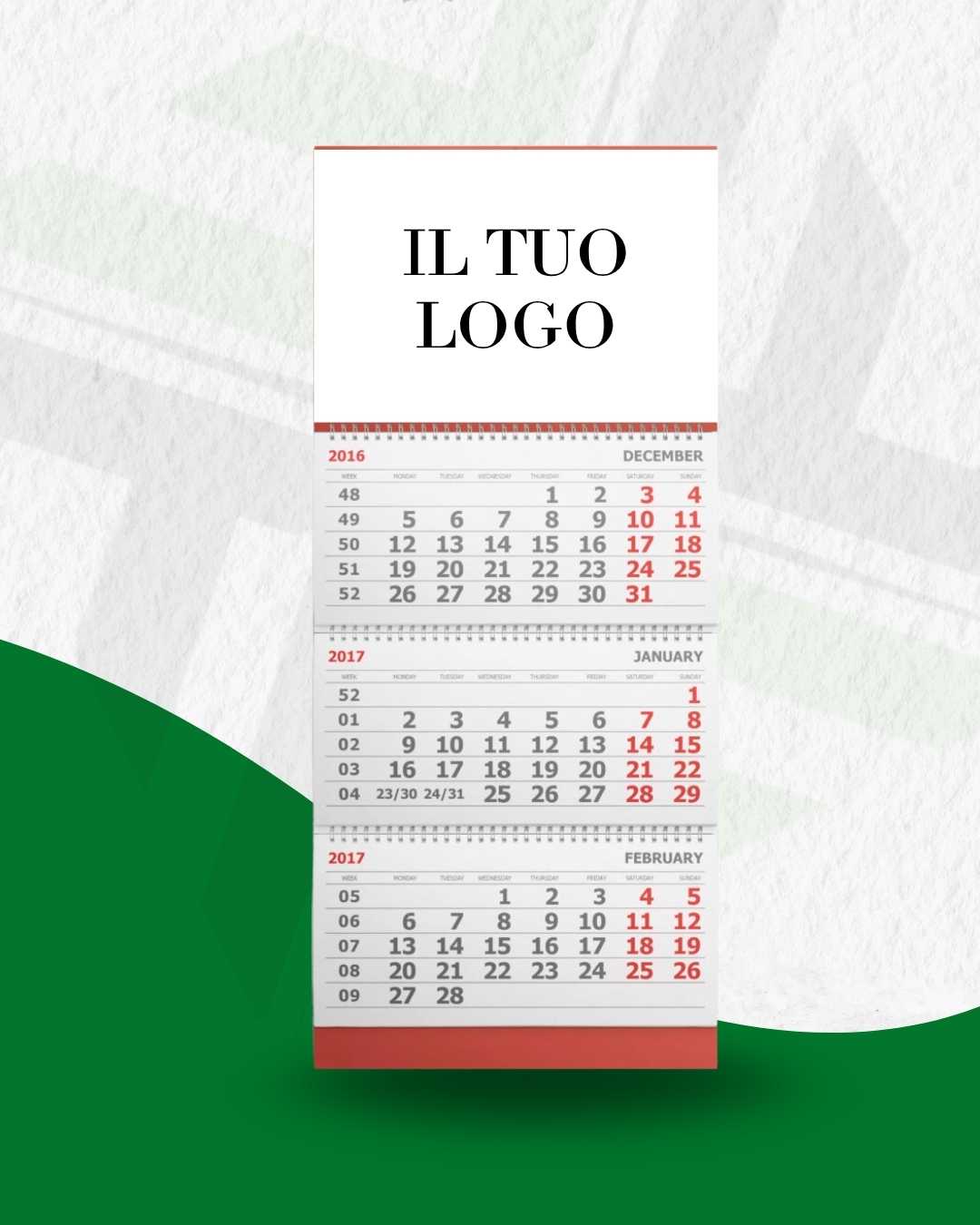 Calendari da parete Trittici