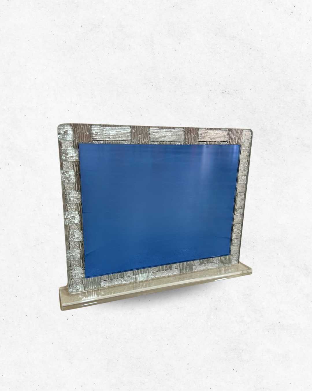 Targa orizzontale con base in vetro 25x21