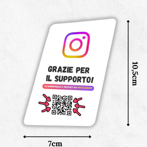 Card per Recensioni in PVC bianco
