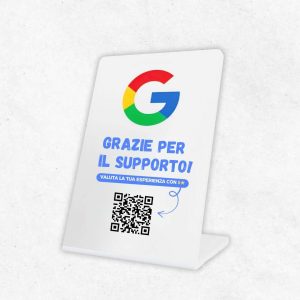 Espositore per Recensioni in PVC bianco