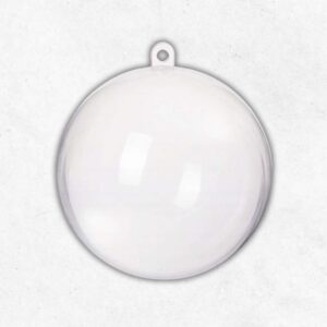 Sfera di natale trasparente