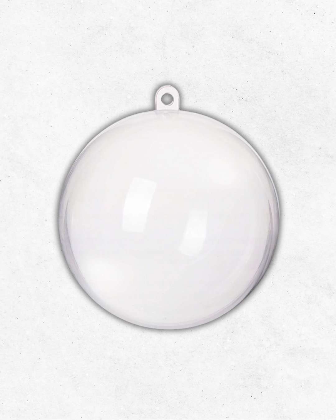 Sfera di natale trasparente