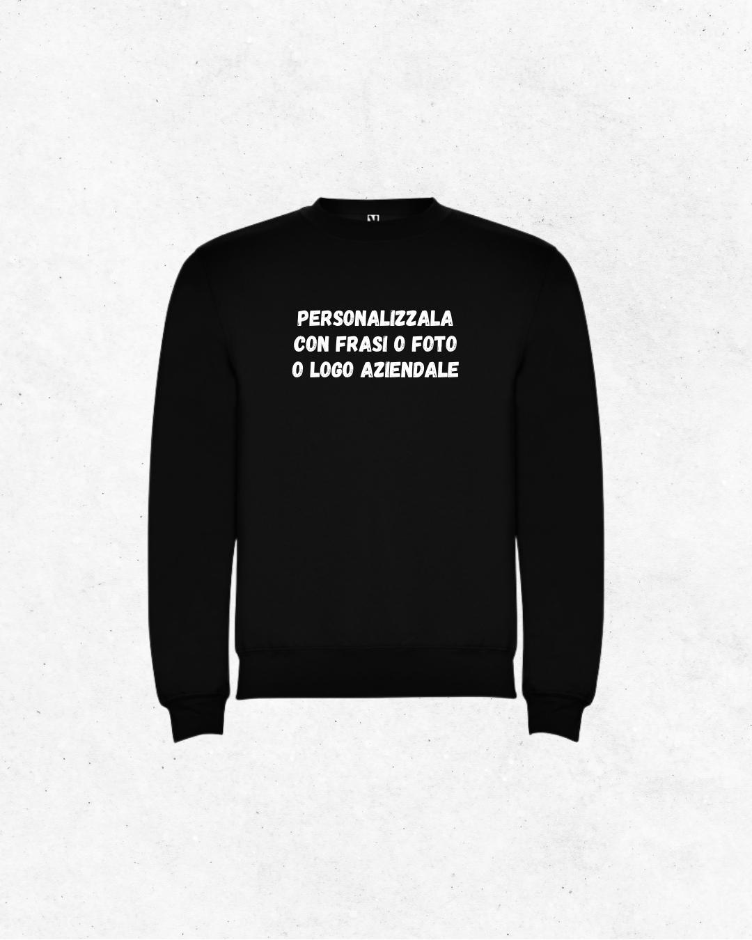 Felpa girocollo personalizzabile