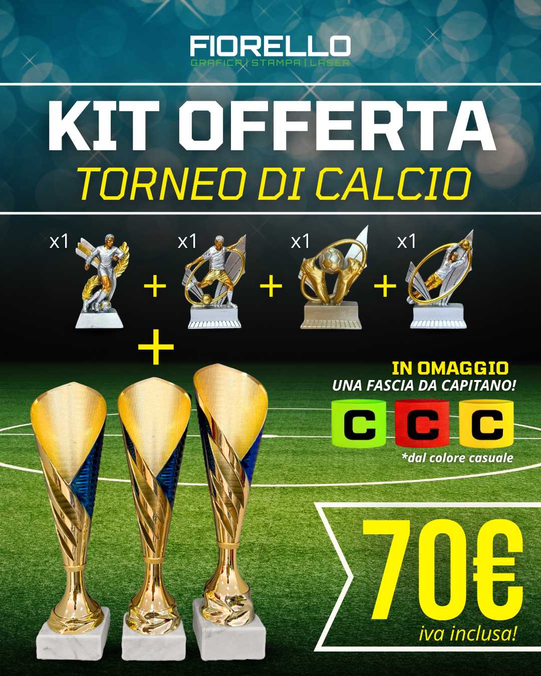 KIT OFFERTA torneo di calcio 6