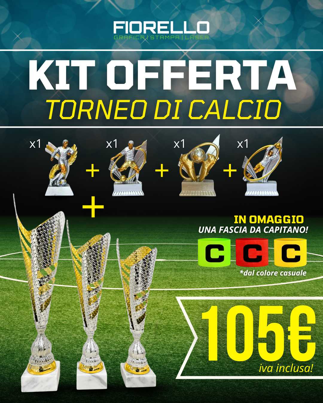 KIT OFFERTA torneo di calcio 9