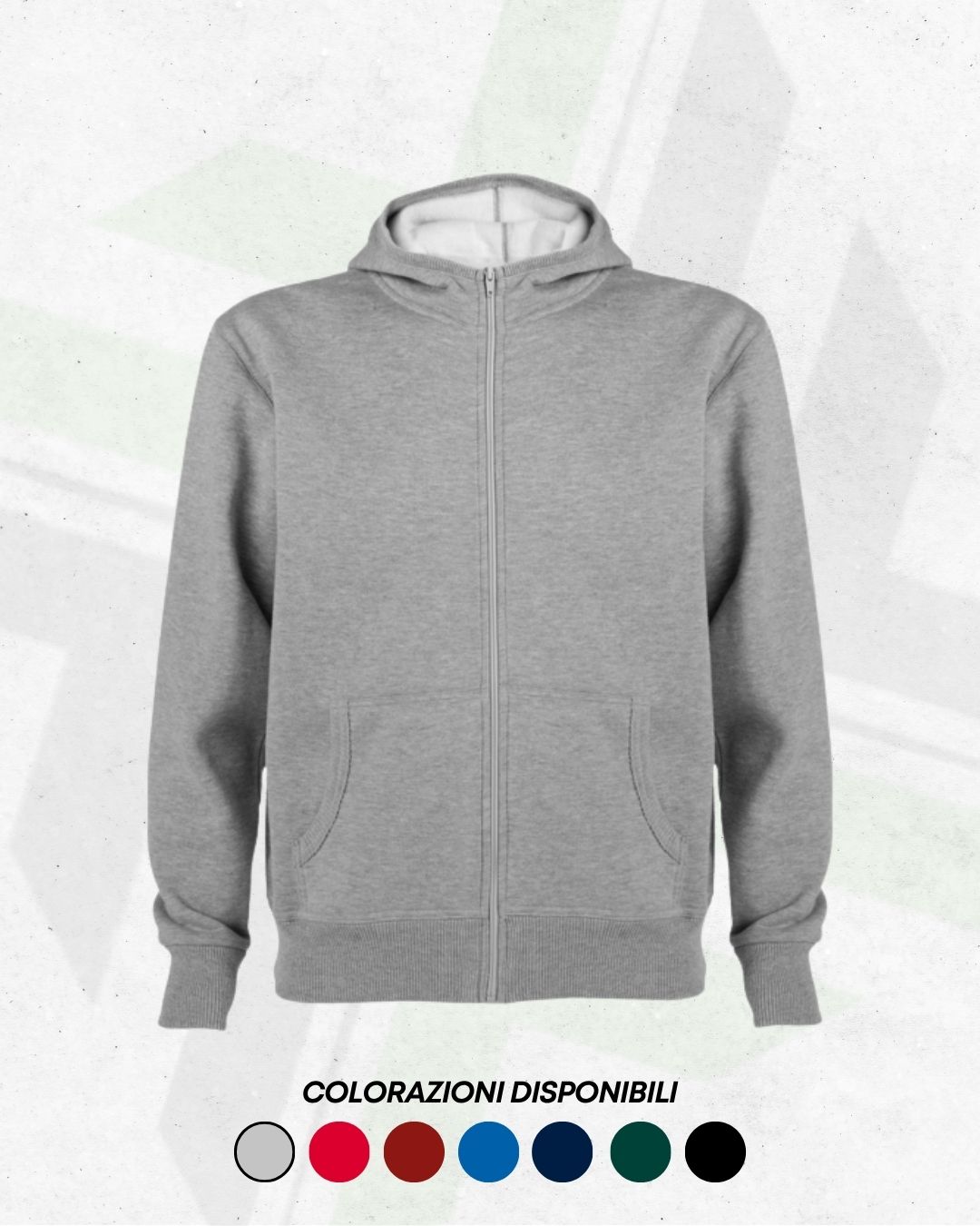 Felpa Zip Completa Personalizzabile