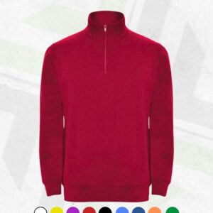 Felpa Mezza Zip Personalizzabile